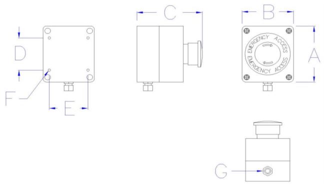 ETG-EA Entry-Guard™ Emergency Access Switch - Regular Mount